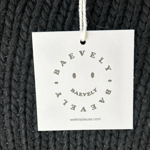 🌼 BAEVELY Black Daisy Knit Cardigan – Size M (NWT) - Picture 4 of 6
